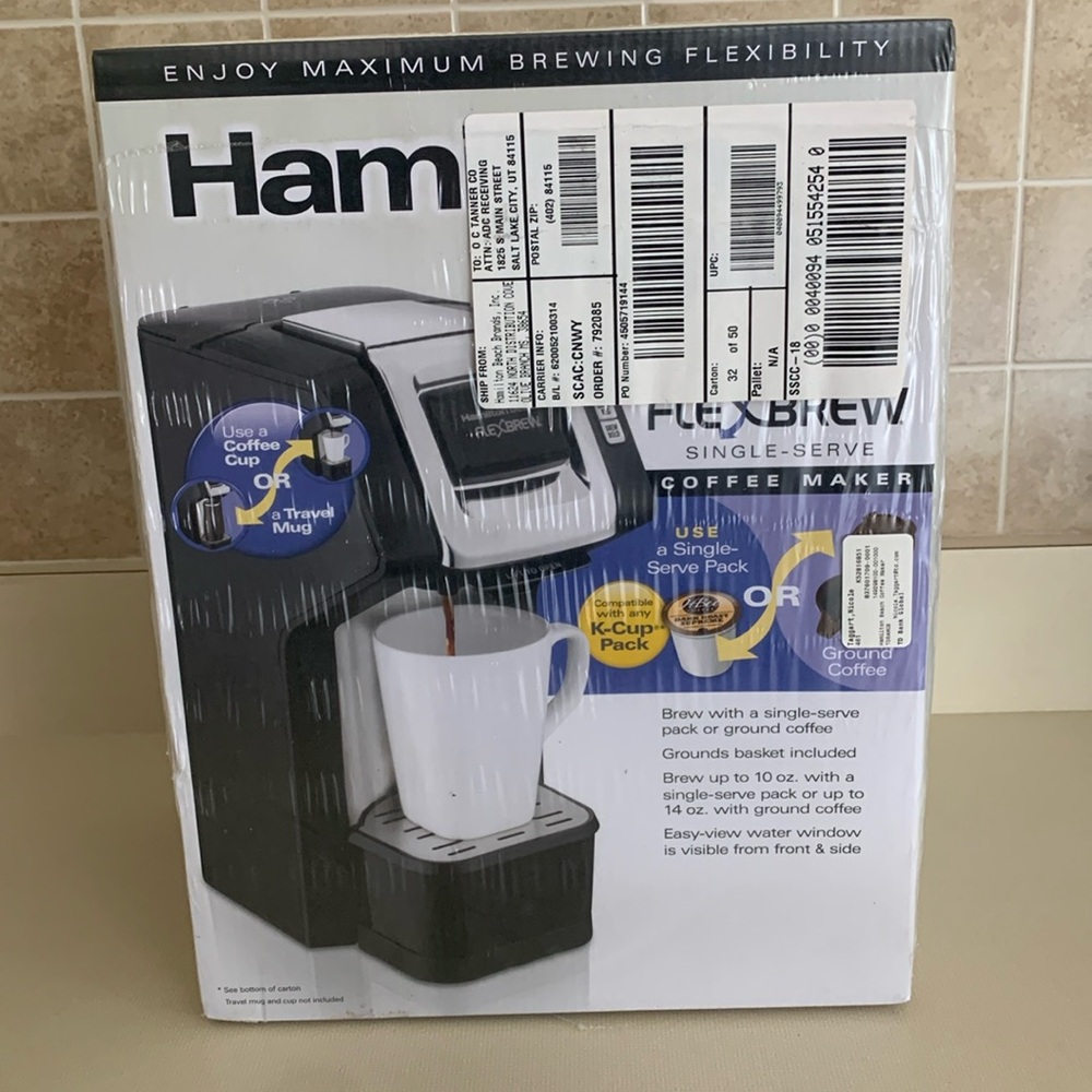 Hamilton Beach single serve coffee maker
